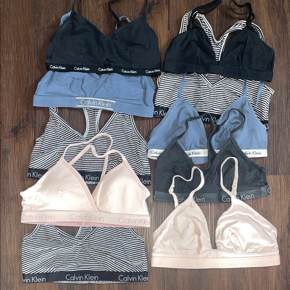 Calvin Klein Women's sports lounge Bra Collection Black, Blue, Pink, Grey